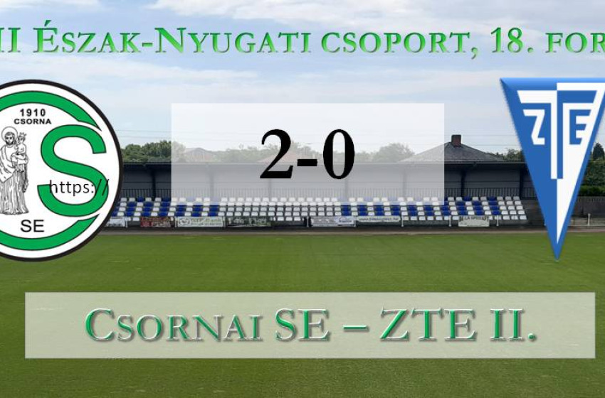 Csornai győzelem a Zalaegerszeg ellen